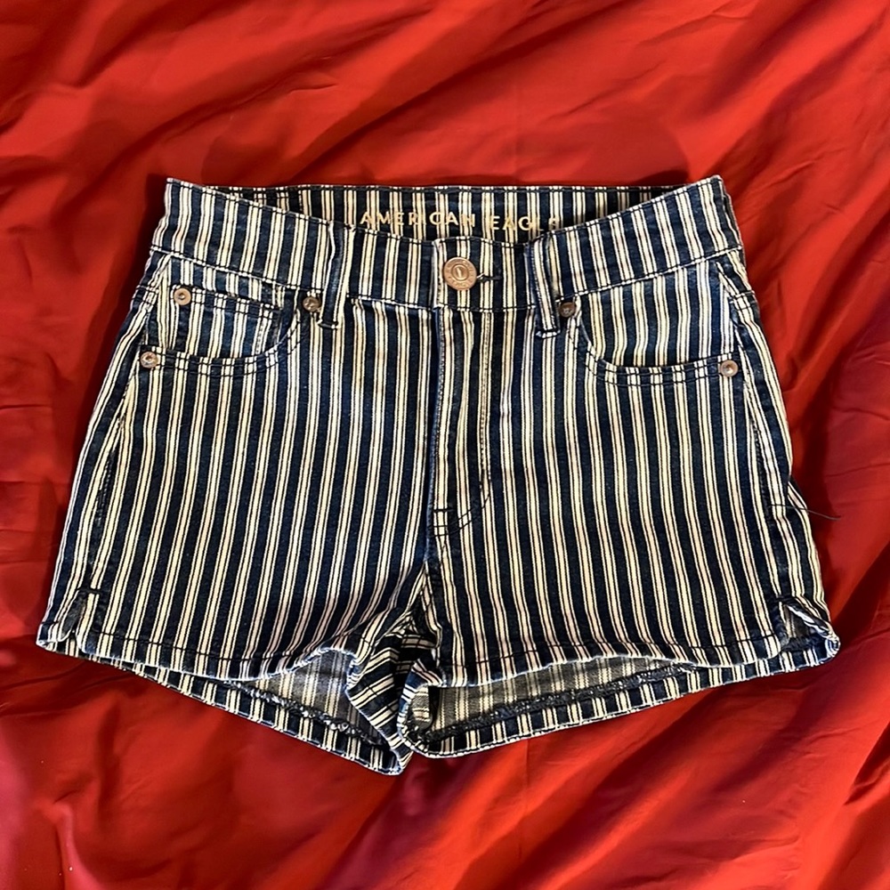 American Eagle Striped Shorts